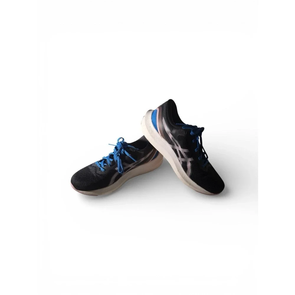 Asics Gel-Pulse 13 Running Shoes Womens 8 Black Electric Blue 1012B035 Sneaker
